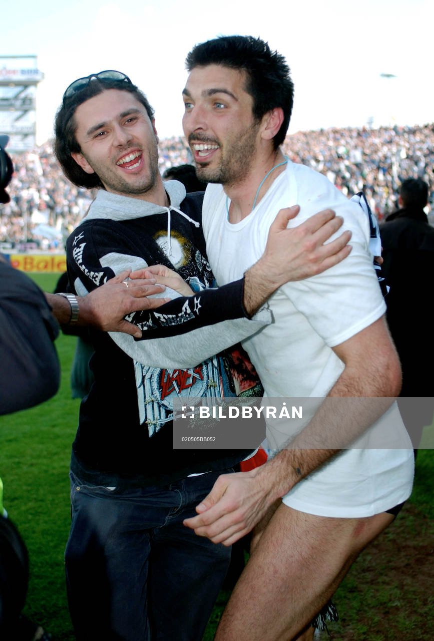  Jubel, glädje, Buffon, Juventus.