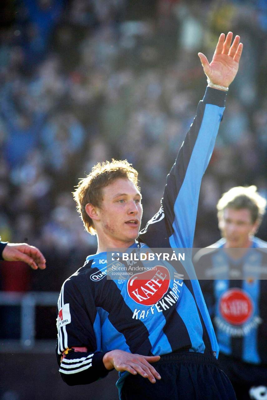  Kim Källström, Djurgården, jubel.