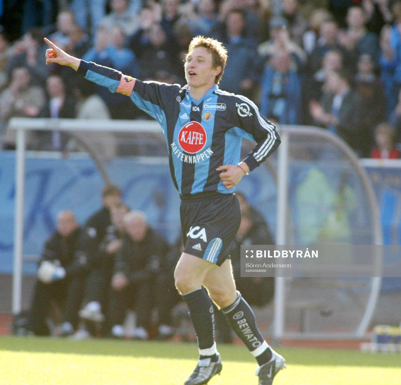  Kim Källström, Djurgården, jubel.