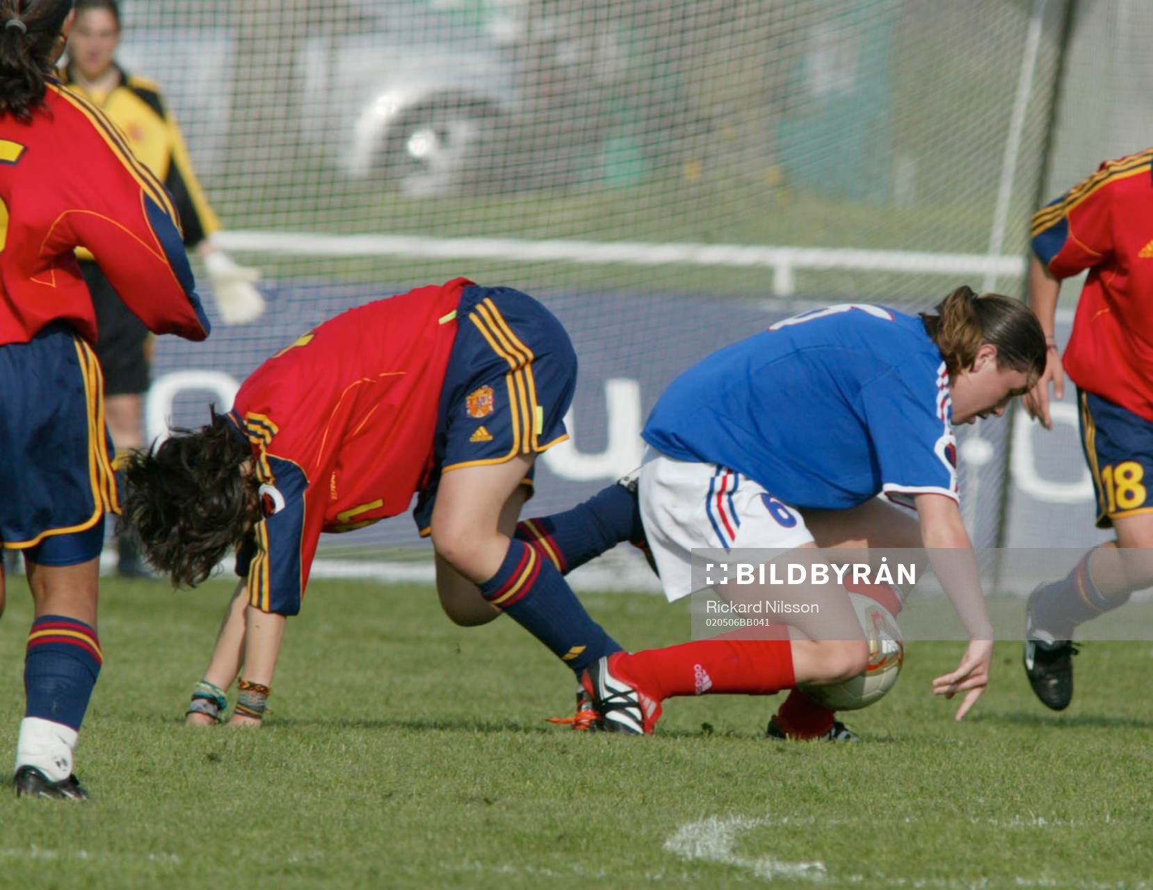  Evelyn Sanchez, Spanien och Camille Abily, Frankrike.