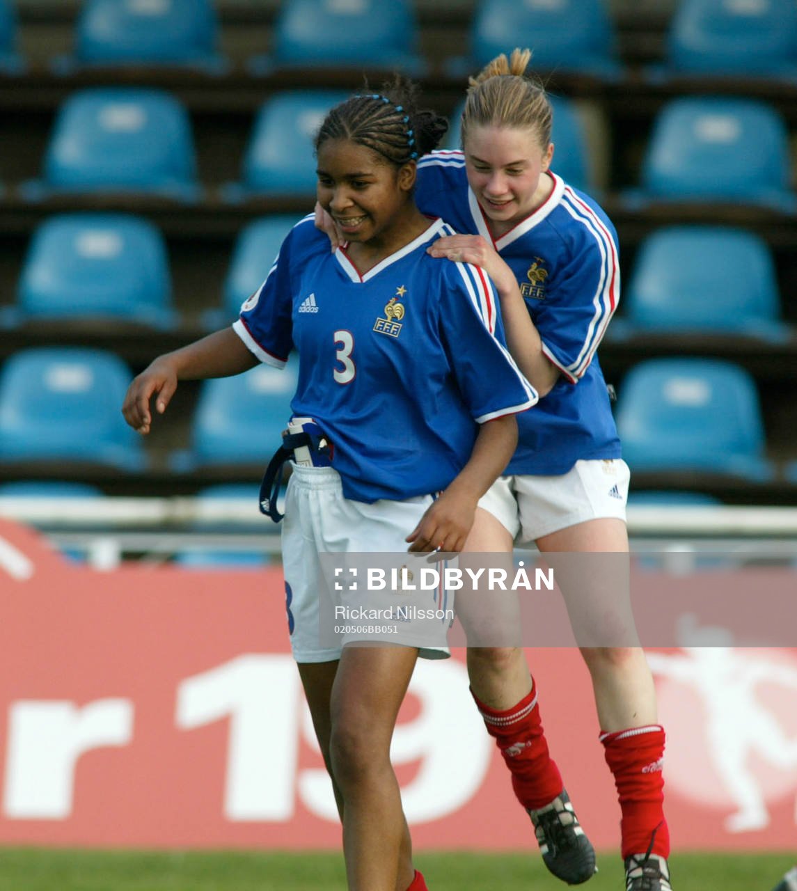 Laura Georges och Zoé Avner, Frankrike. Jubel