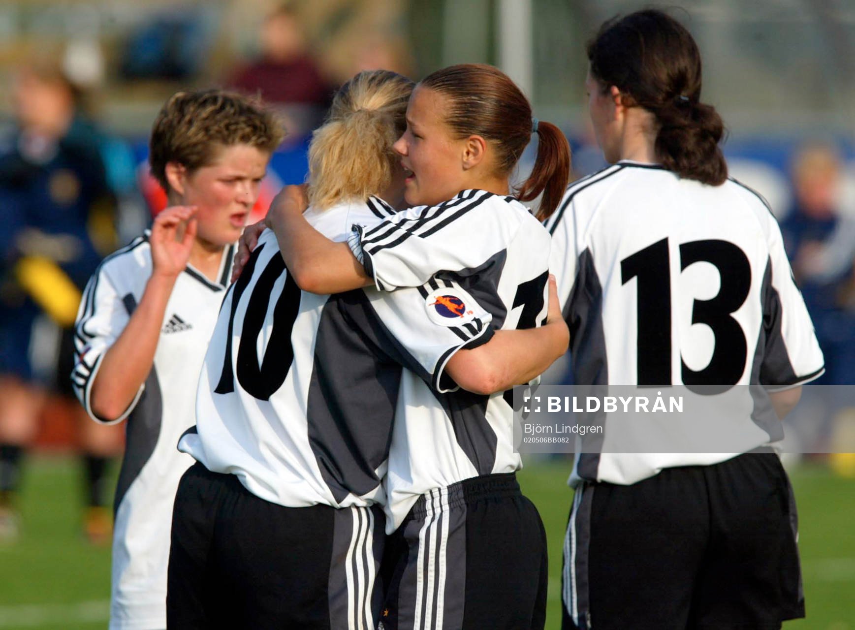 Fotboll, F19 (F 19), EM, Tyskland - Sverige: Tysk glädje efter slutsignalen