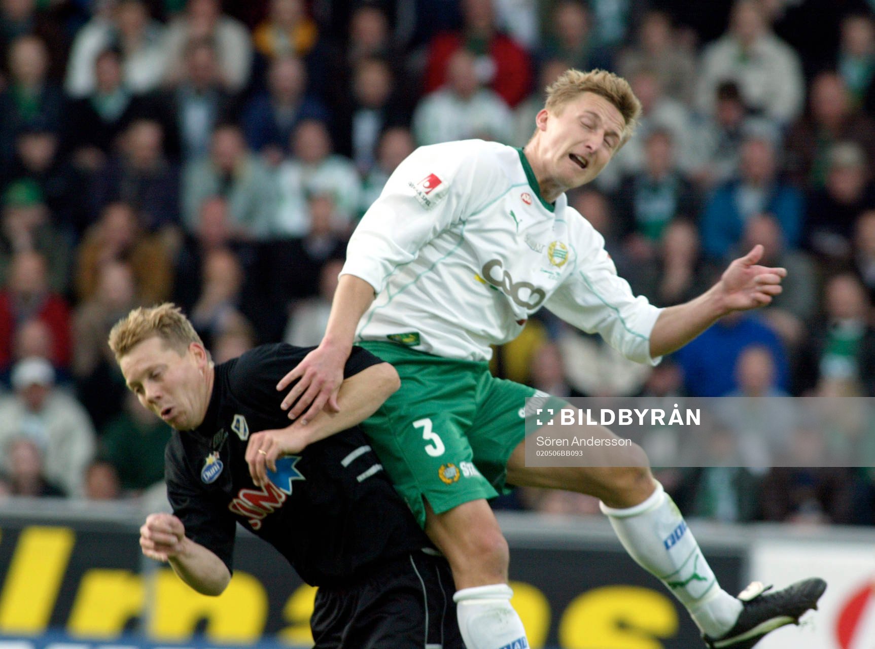  Robert Andersson, Halmstad och Peter Markstedt, Hammarby.