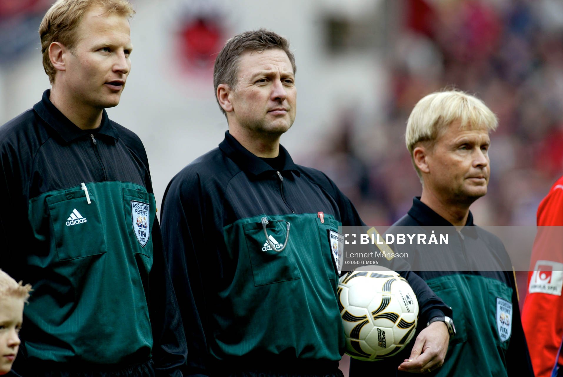 Domare Leif Sundell med sina assisterande domare