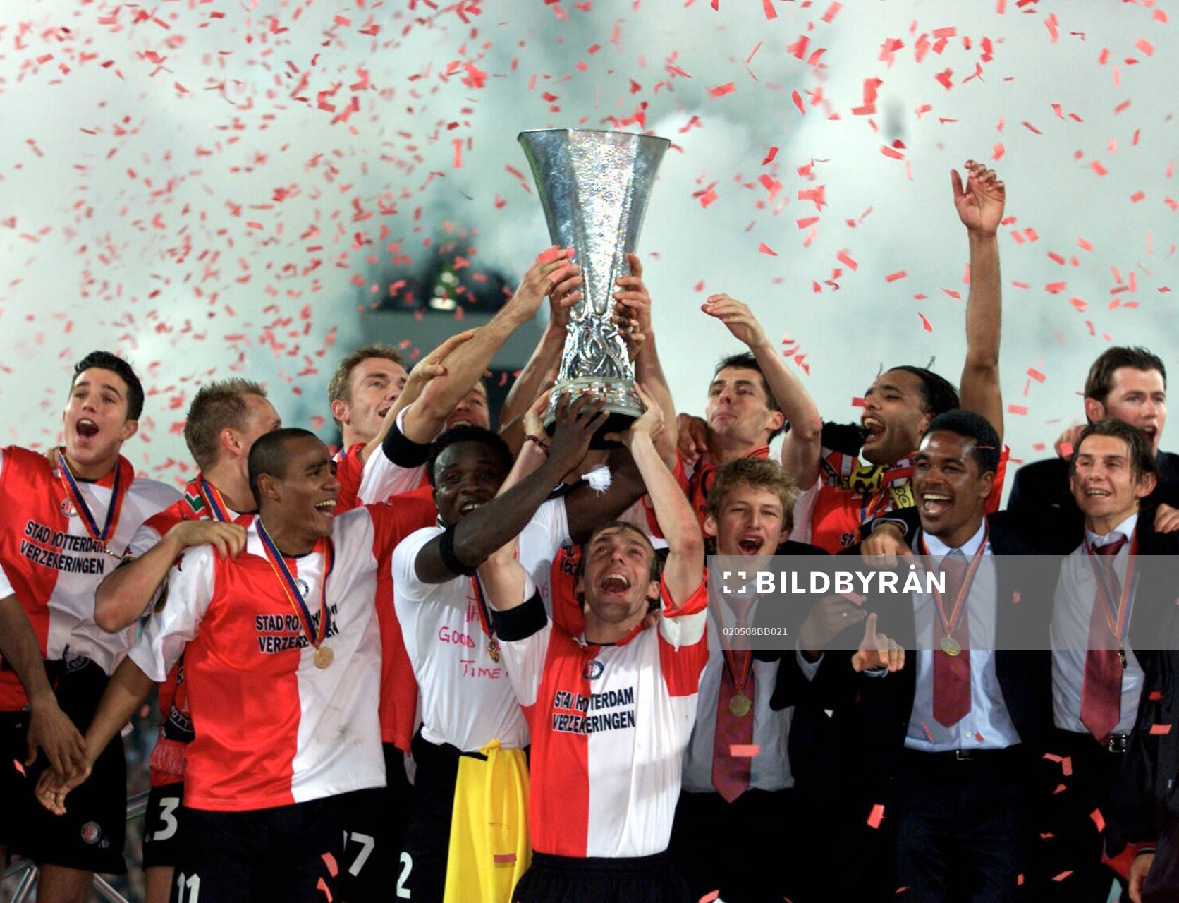  Feyenoord jublar.