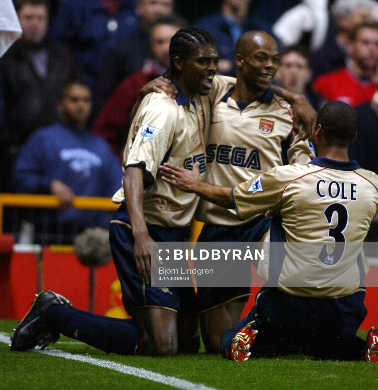 Fotboll, Engelsk , Premier League, Kanu, Sylvain Wiltord,