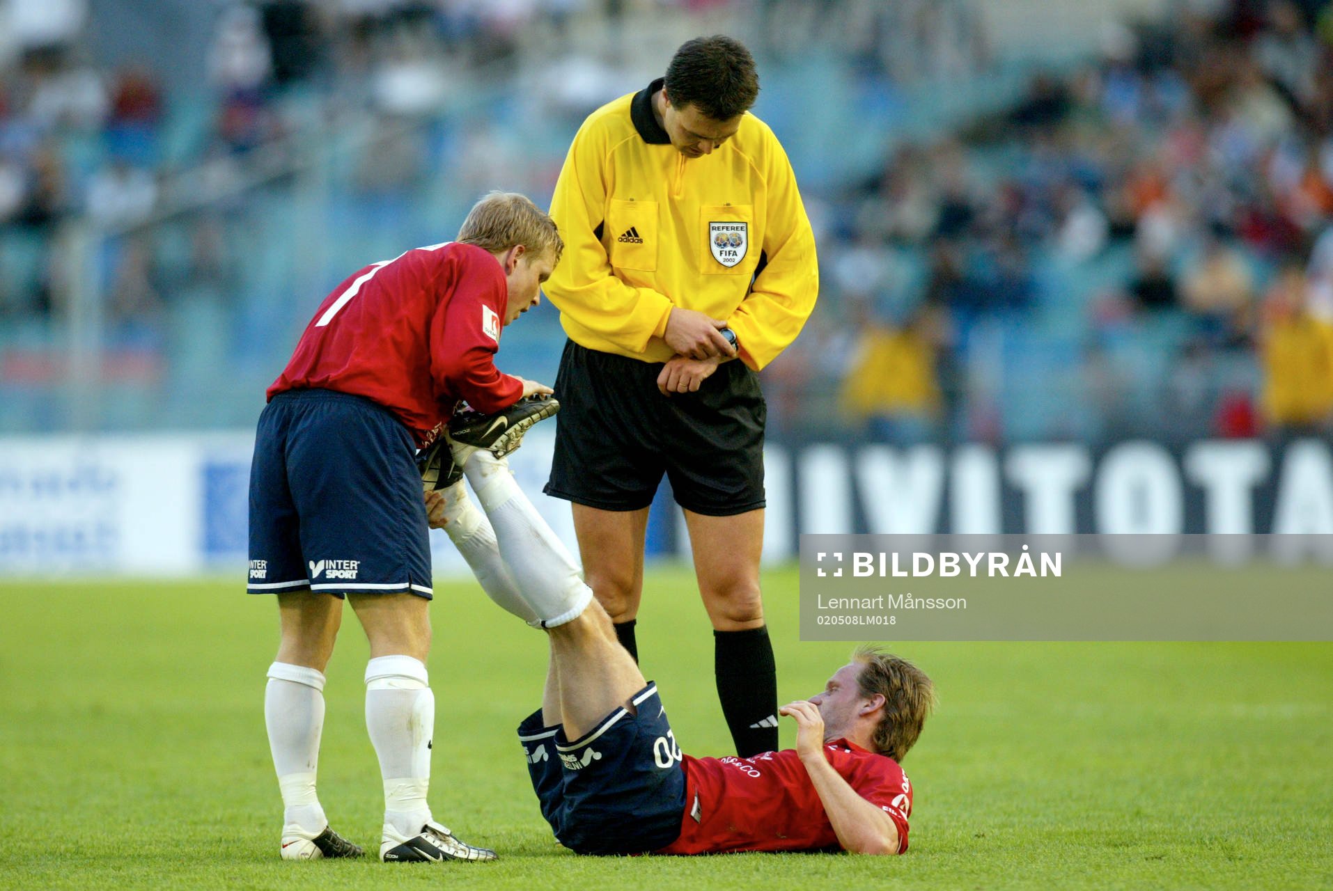 Domare, Martin Ingvarsson. Martin Ulander och David Marek,