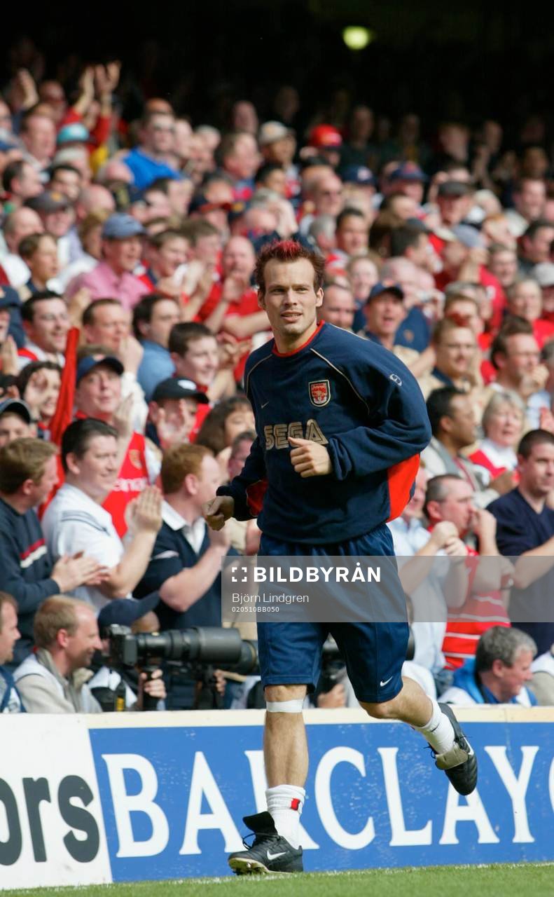 Fredrik Ljungberg, Arsenal, fick stående ovationer när
