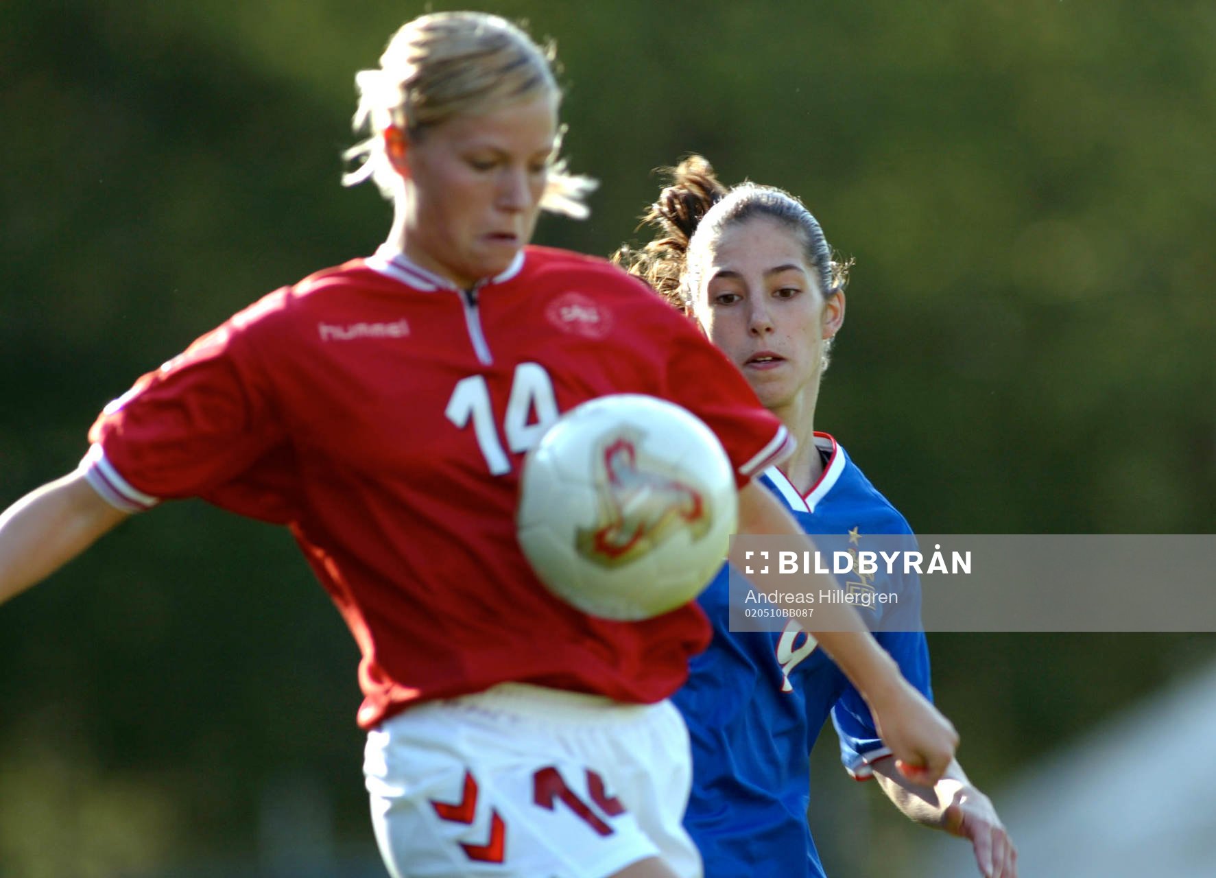 EM, F19, Danmark - Frankrike: Sandrine Rouquet, Frankrike