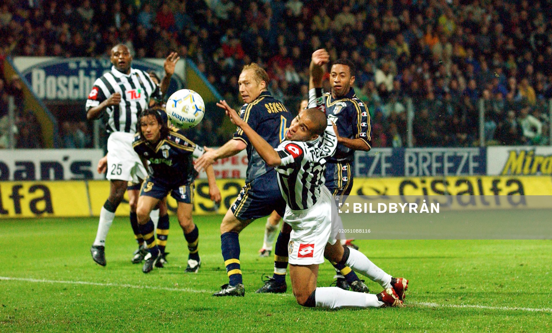 Parma - Juventus: Trezeguet