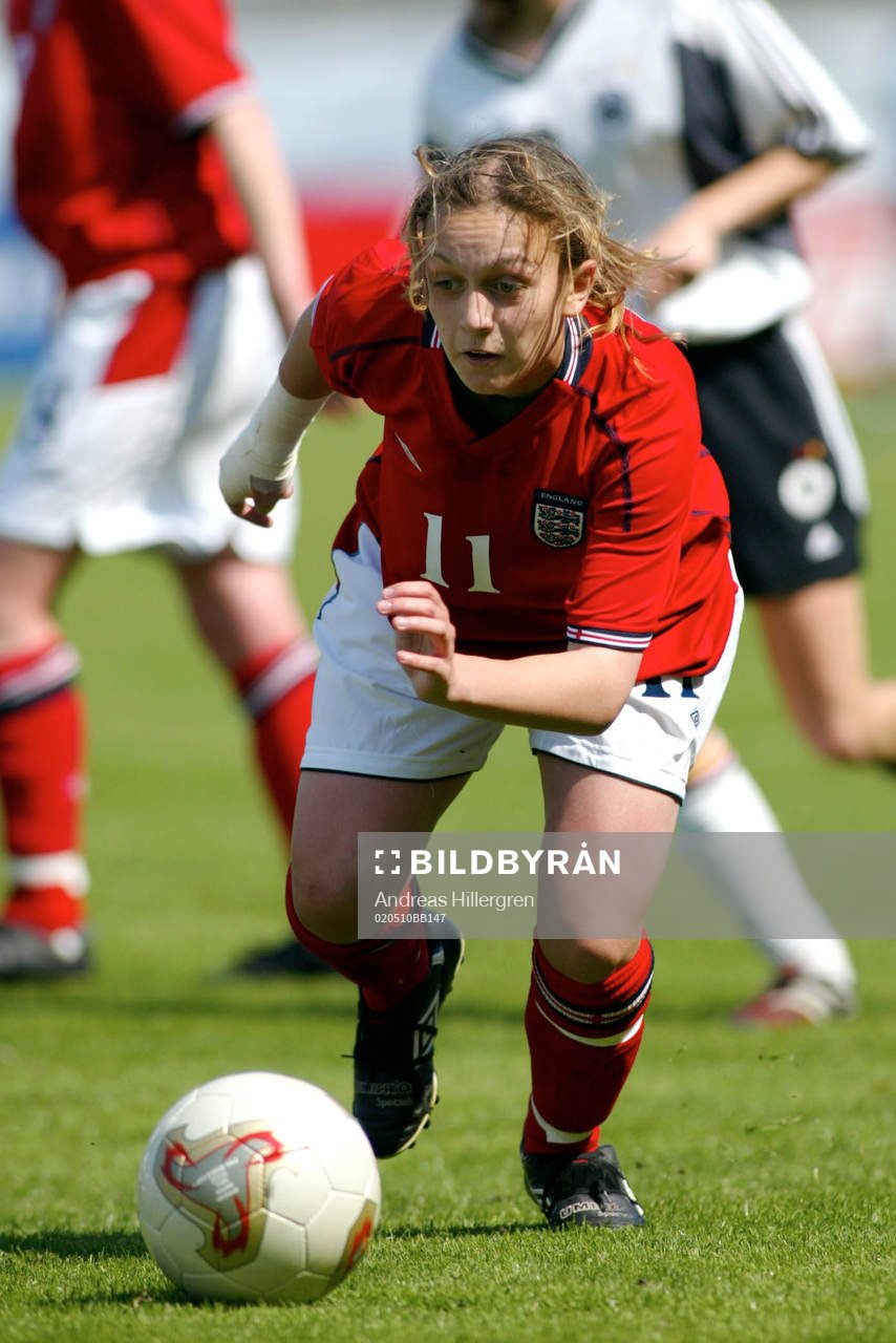 EM, F19, Tyskland - England: Michelle Hickmott, England