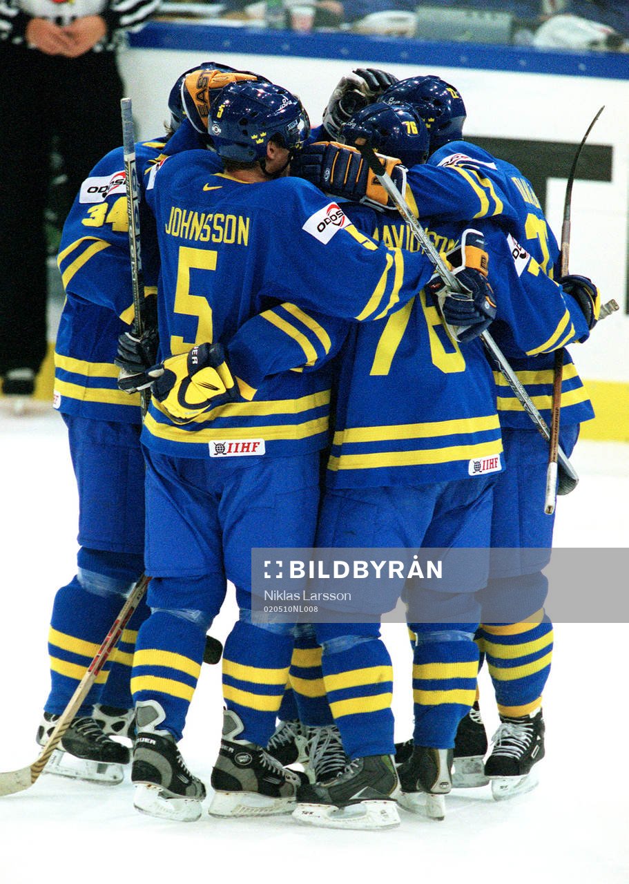 Ishockey, VM,  Sverige, jubel