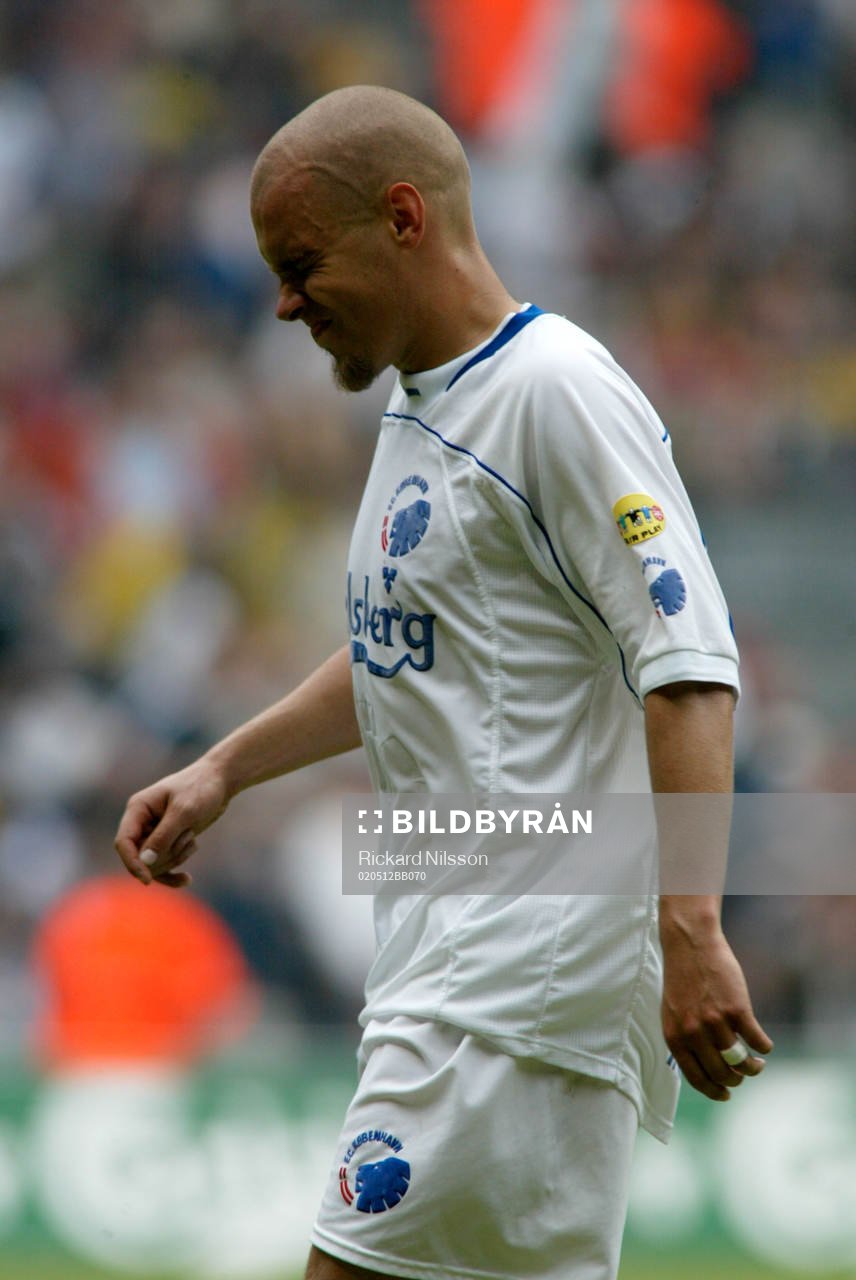 Tomas Antonelius, Köpenhamn, grimaserar när han lingkar