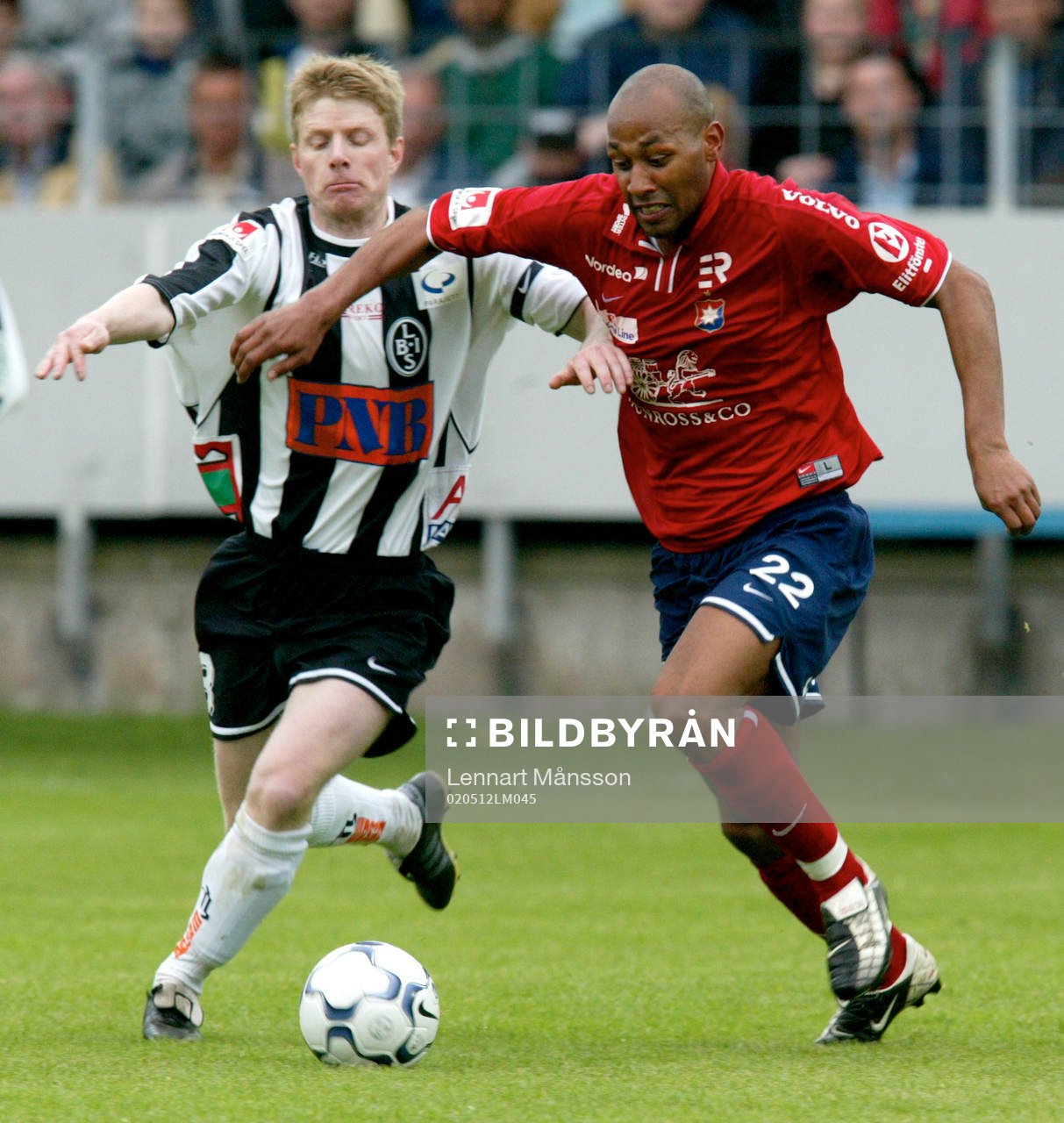 Henrik Nilsson mot Jeffrey Aubynn, armar