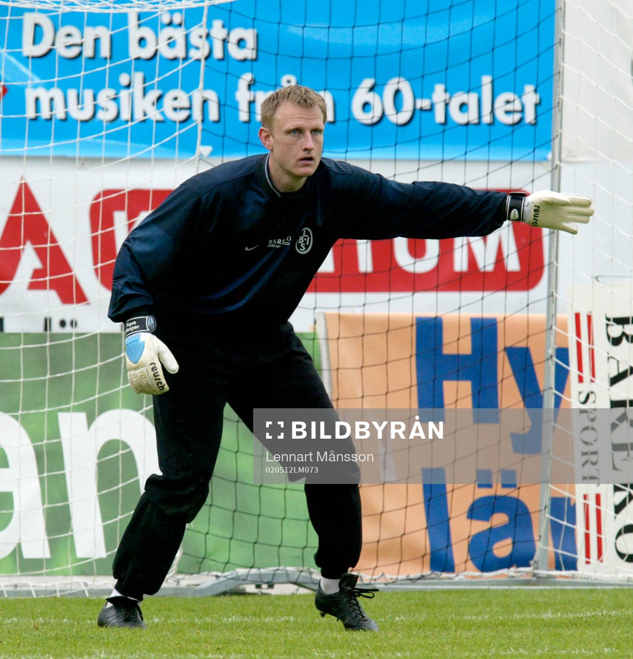 Fotboll, Allsvenskan, Mats Svensson, målvakt, Landskrona