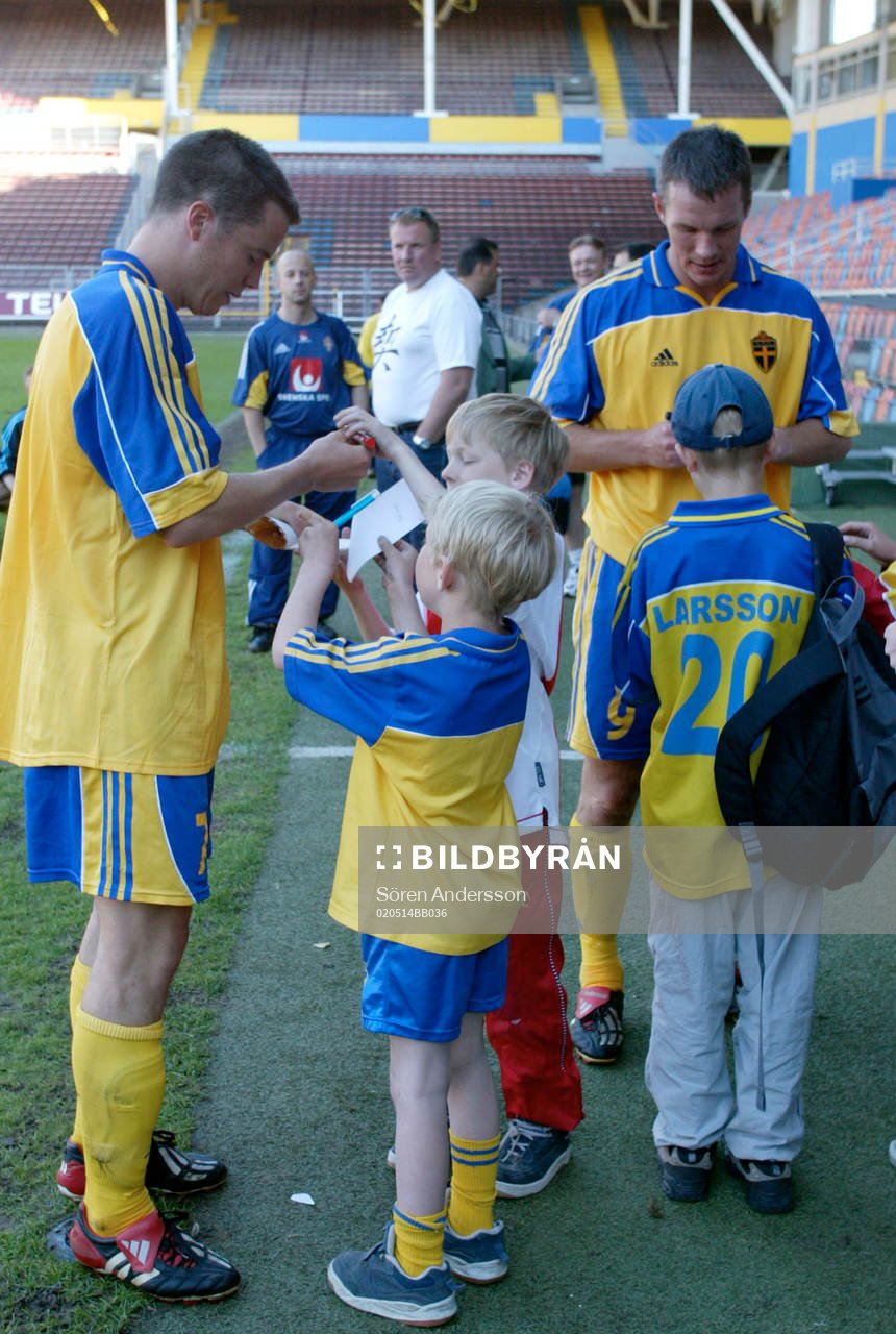 Daniel Andersson och Patrik Andersson, supporter