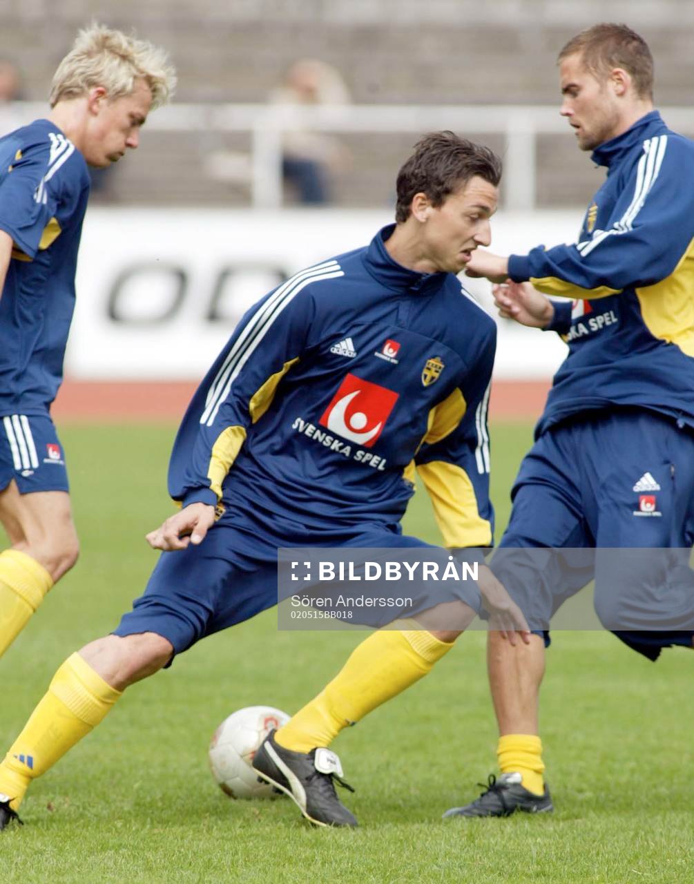 Zlatan Ibrahimovic, Erik Edman och Olof Mellberg