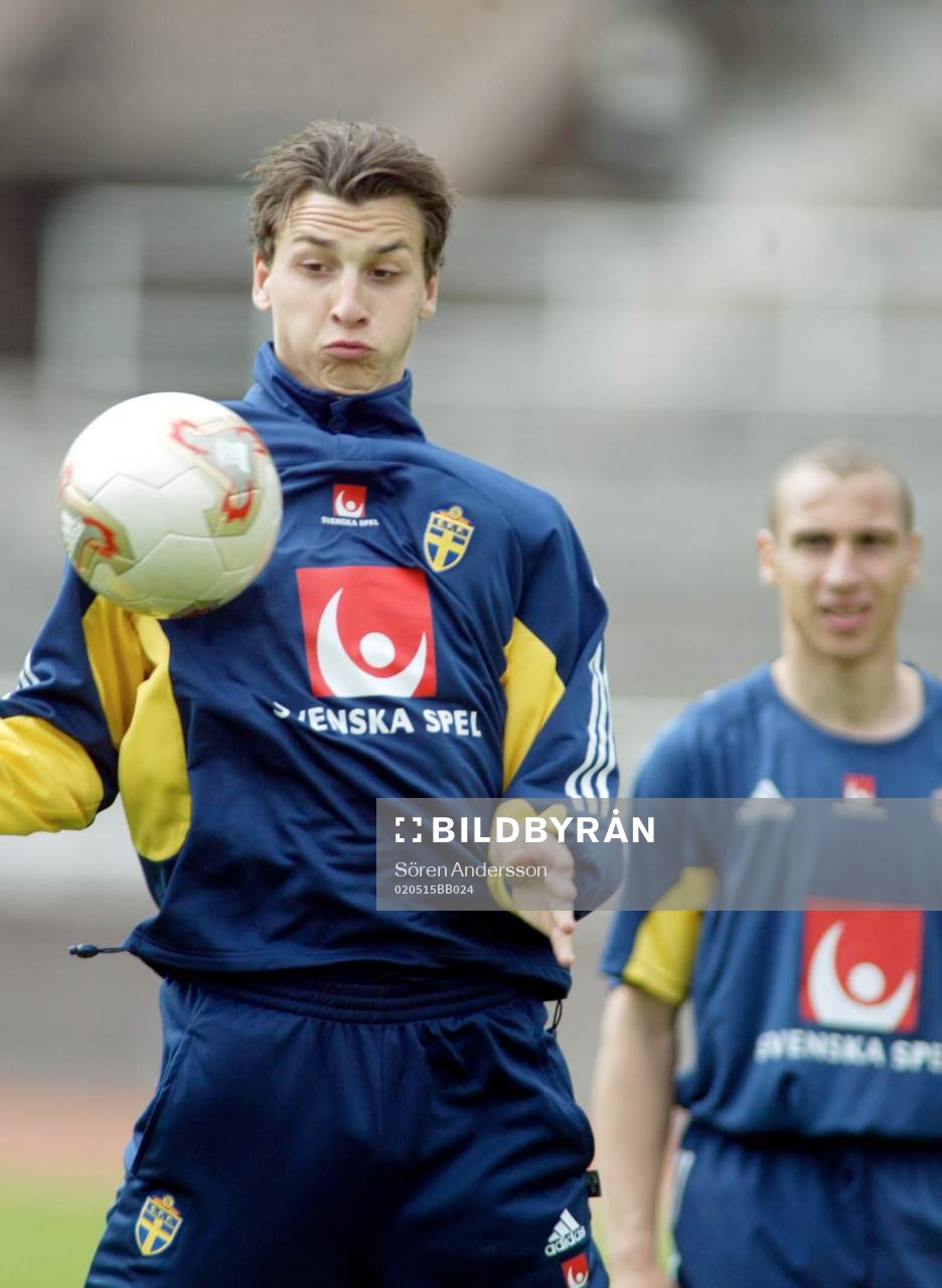 Zlatan Ibrahimovic och Henrik Larsson