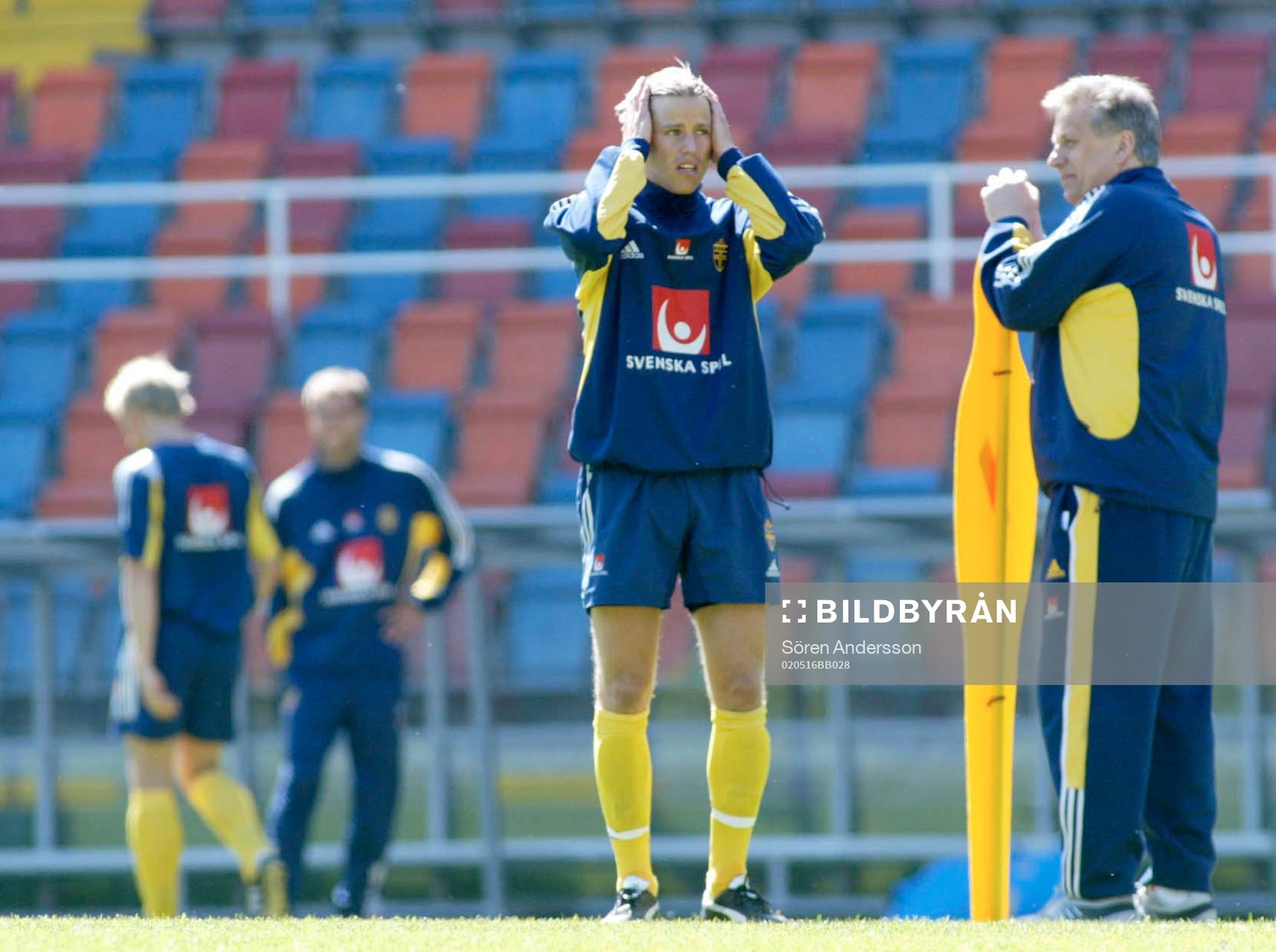 Pontus Farnerud och Tommy Söderberg, förbundskapten