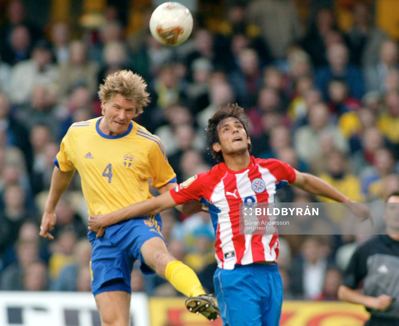 Johan Mjällby, Sverige och Roque Santacruz, Paraguay