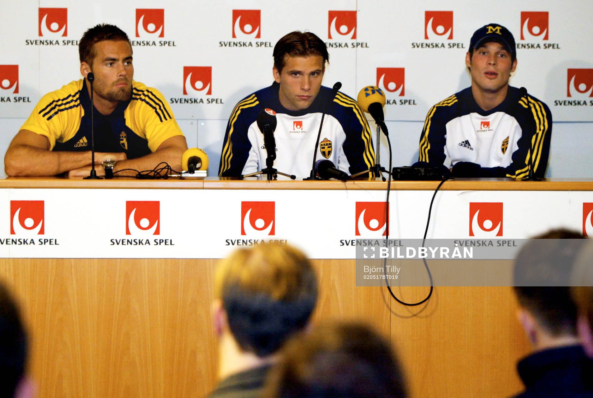 Olof Mellberg, Anders Svensson och Fredrik Ljungberg,