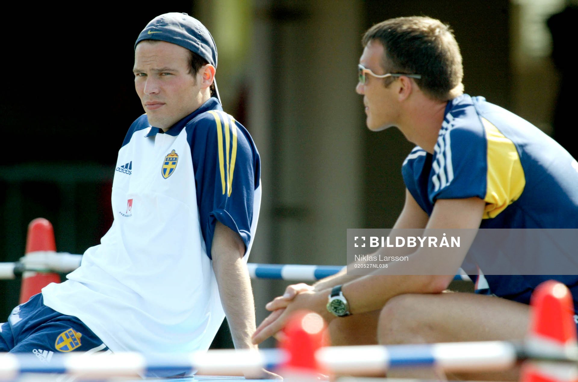 Fredrik Ljungberg och Patrik Andersson, Sverige