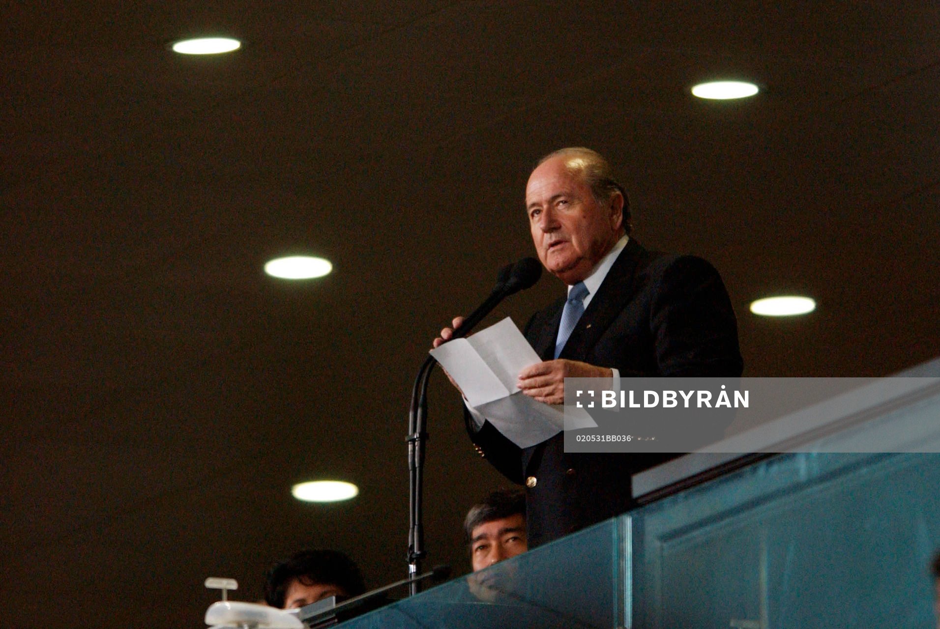 Sepp Blatter (Joseph Sepp Blatter), President FIFA håller