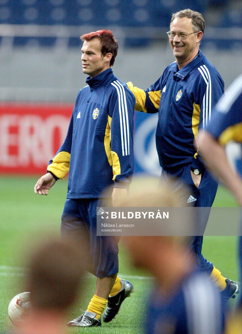 Fredrik Ljungberg och Lars Lagerbäck, Sverige