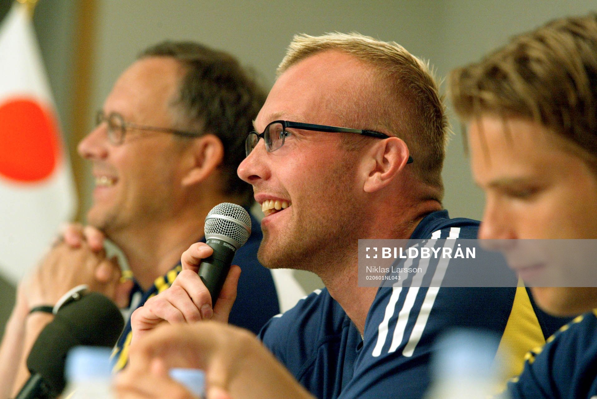 Lars Lagerbäck,  Magnus Hedman och Anders Svensson, Sverige