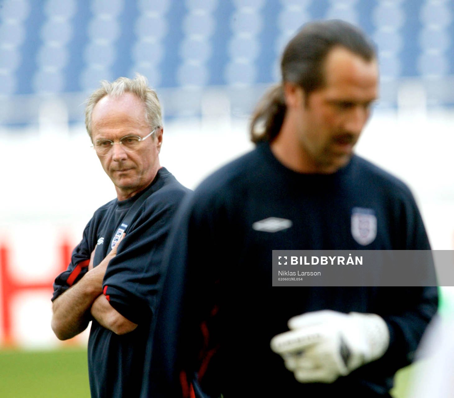 Sven-Göran Eriksson och David Seaman, England