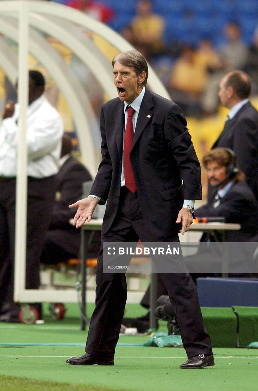  Cesare Maldini, Paraguay, tränare jagar på sina spelare.