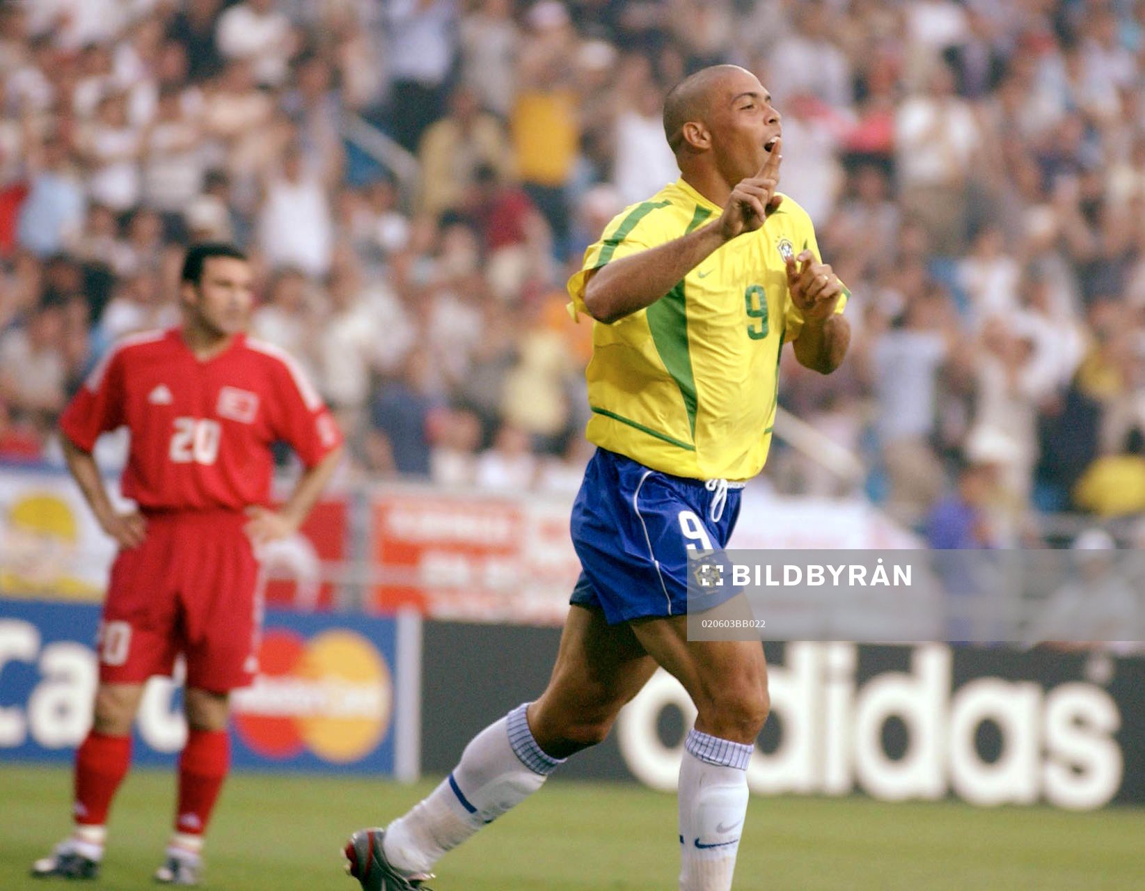  Ronaldo, Brasilien jublar, jubel.