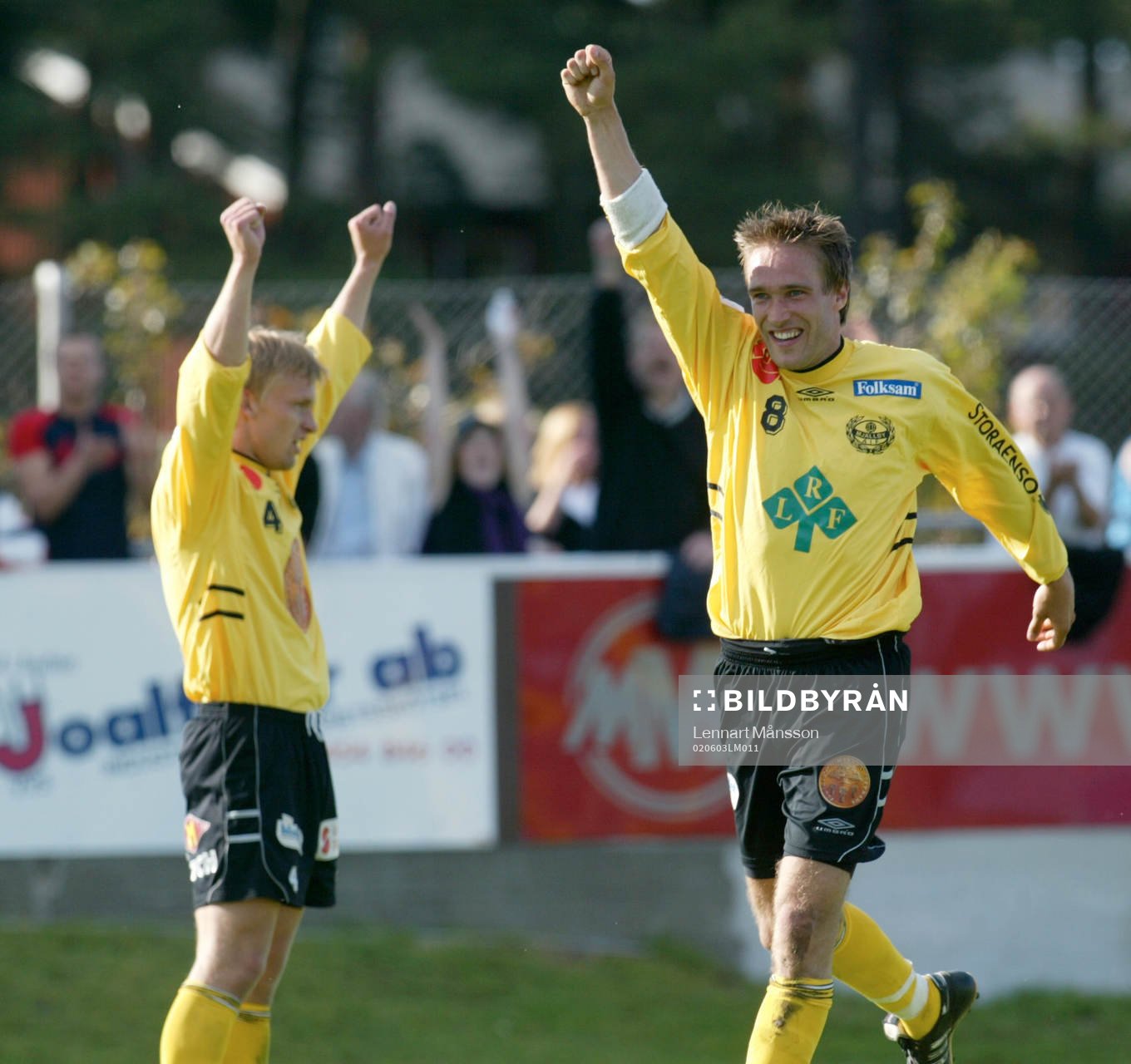 Mattias Rosén, Mjällby, jublar (jubel)