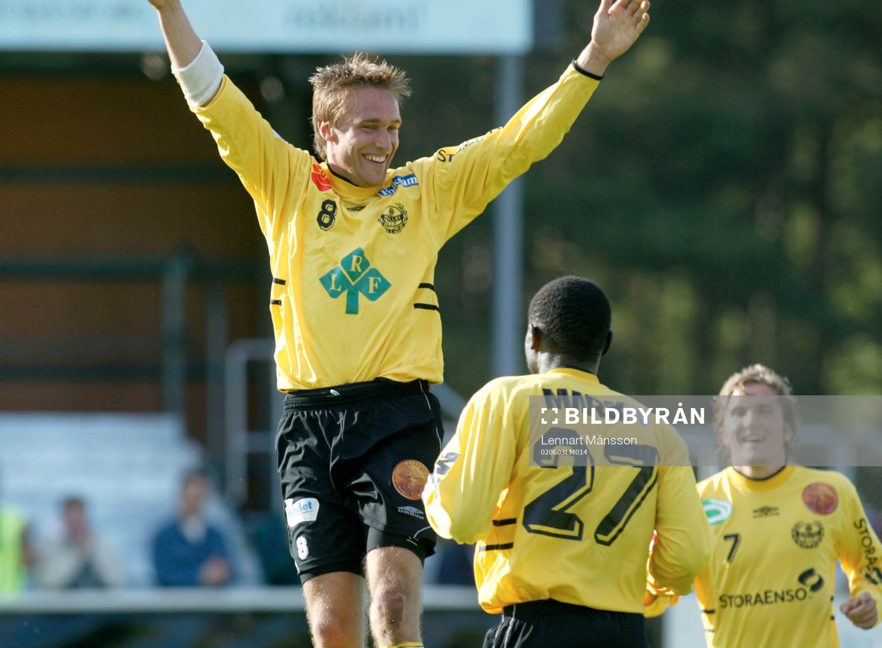 Mattias Rosén, Mjällby, jublar (jubel)