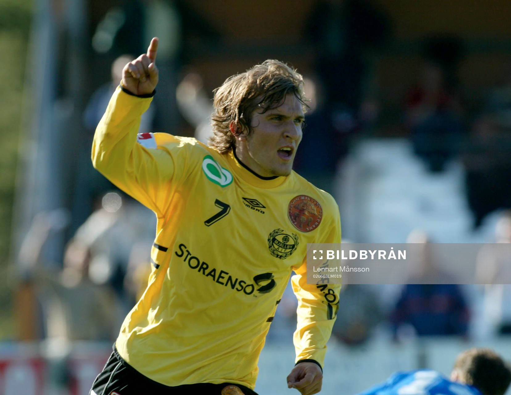 Johan Svensson, Mjällby, jublar, jubel