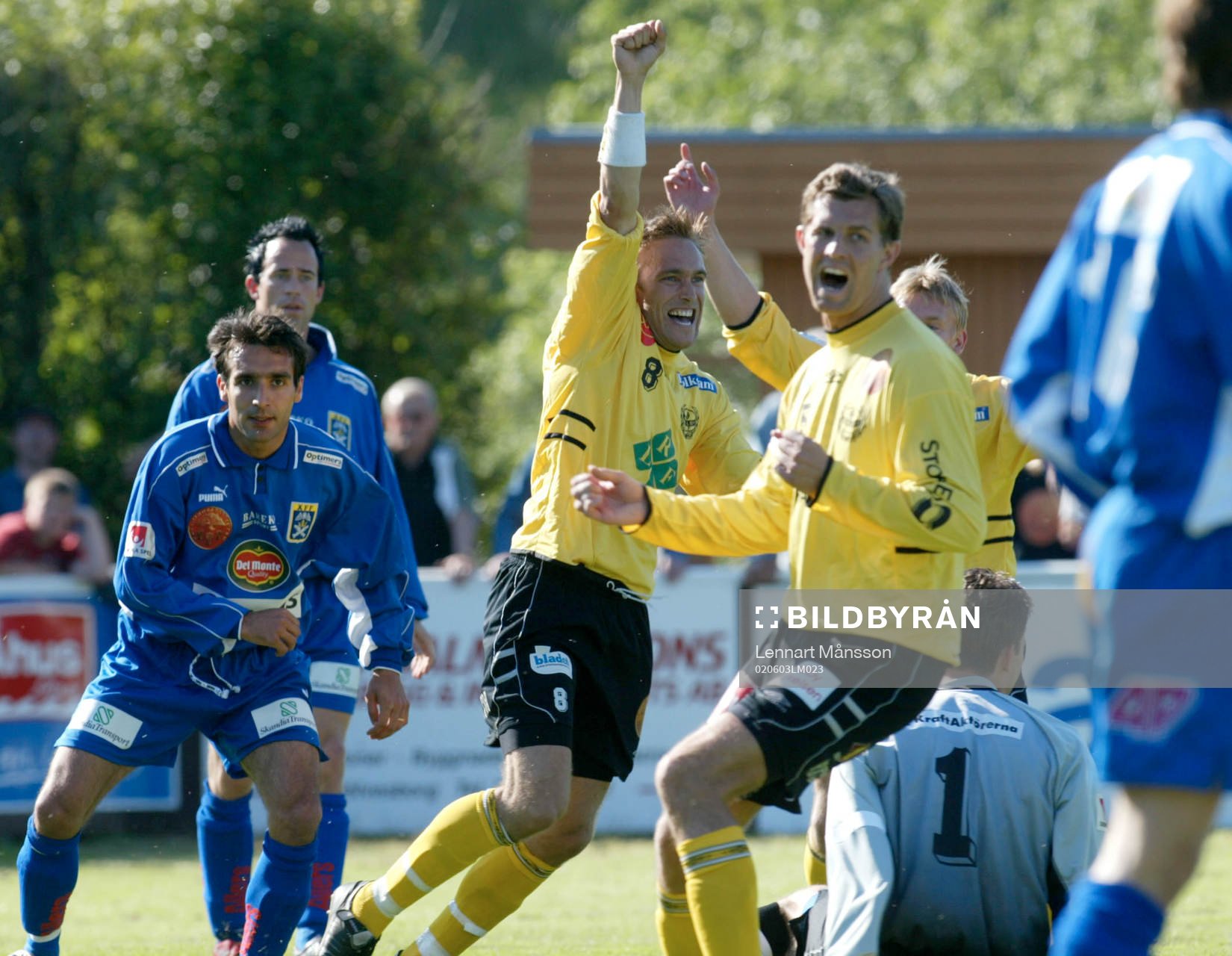 Mattias Rosén, Mjällby, jublar (jubel)