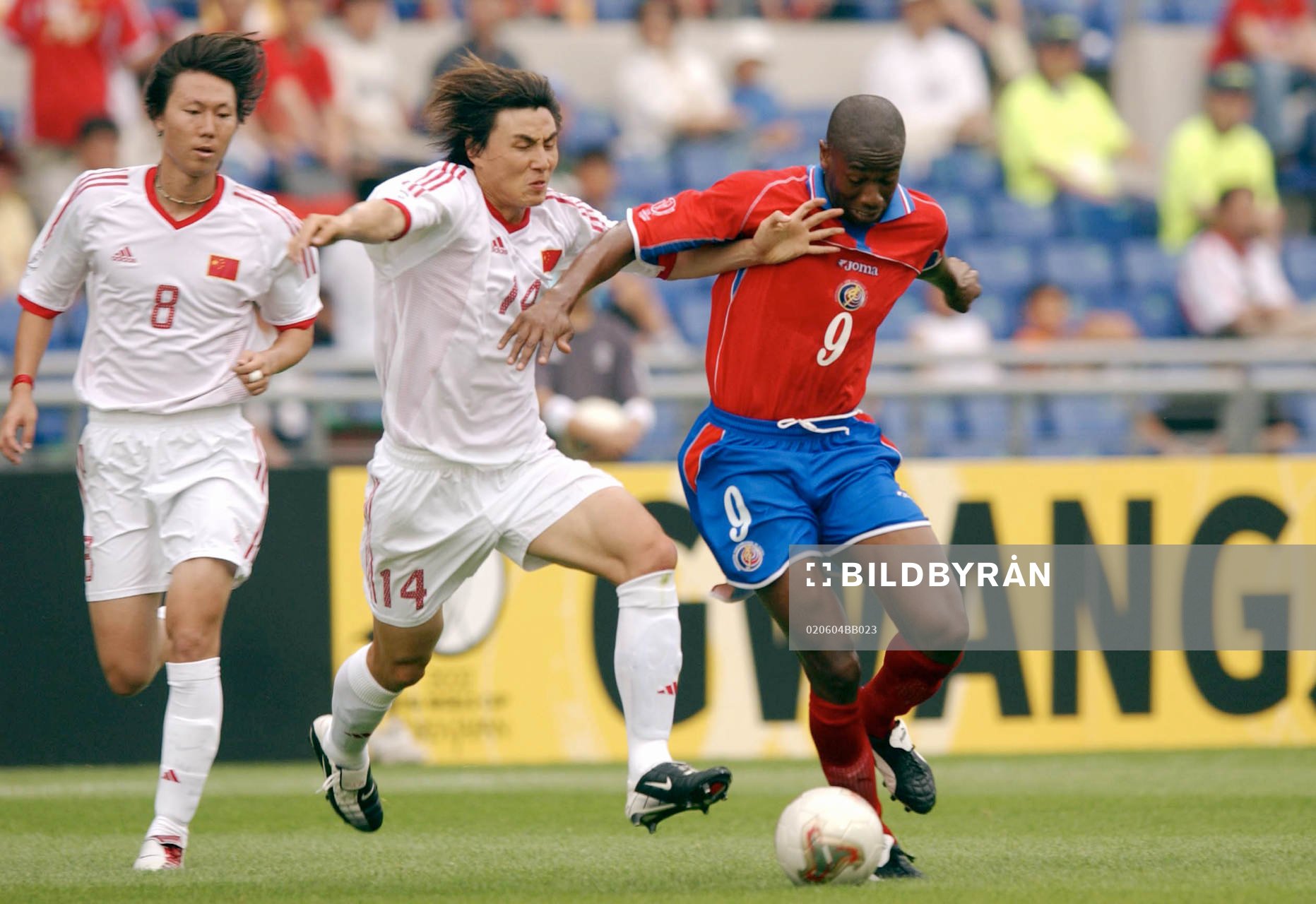  Li Weifeng, Kina och Paulo Wanchope, Costa Rica