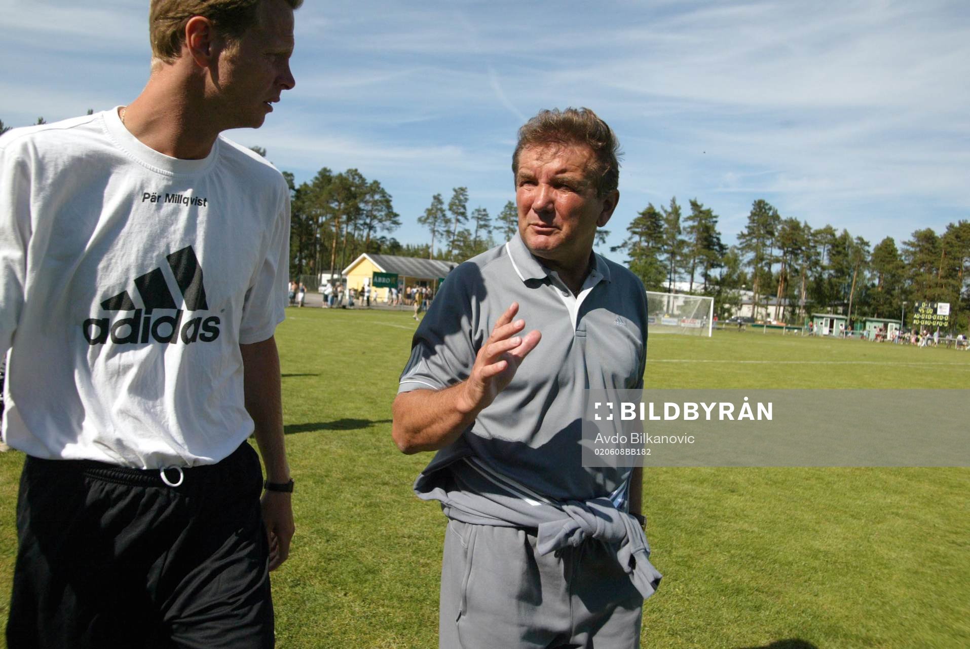 Pär Millqvist, assisterande tränare och Dusan Uhrin,