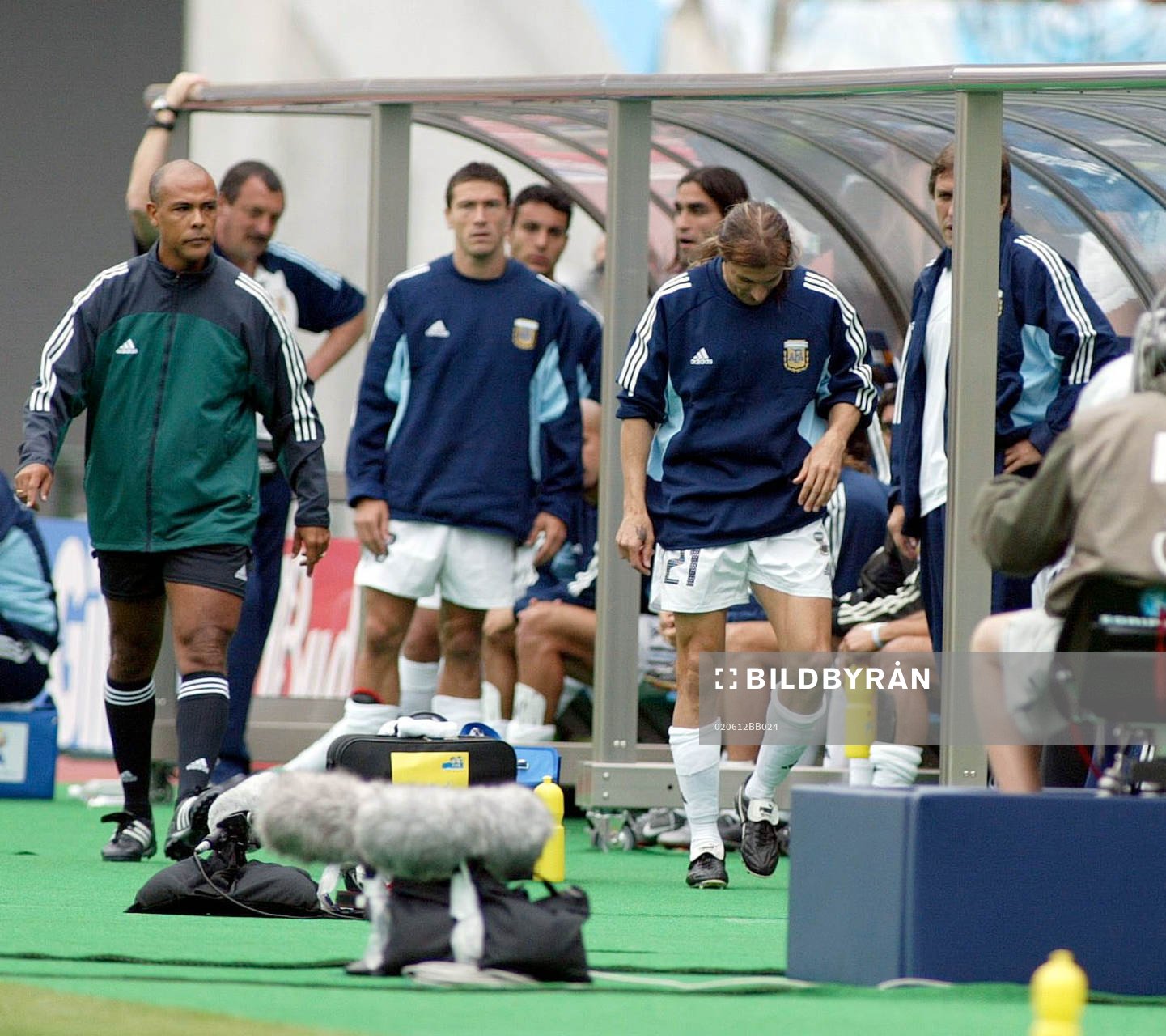 Argentina, depp.Besvikna argentinska spelare. Claudio