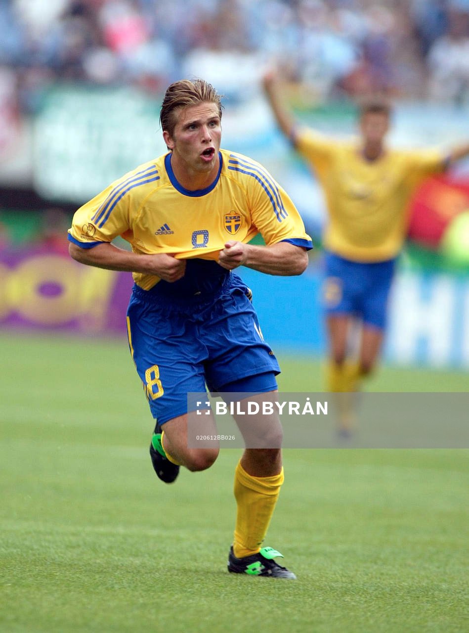 Anders Svensson, Sverige, jublar, jubel