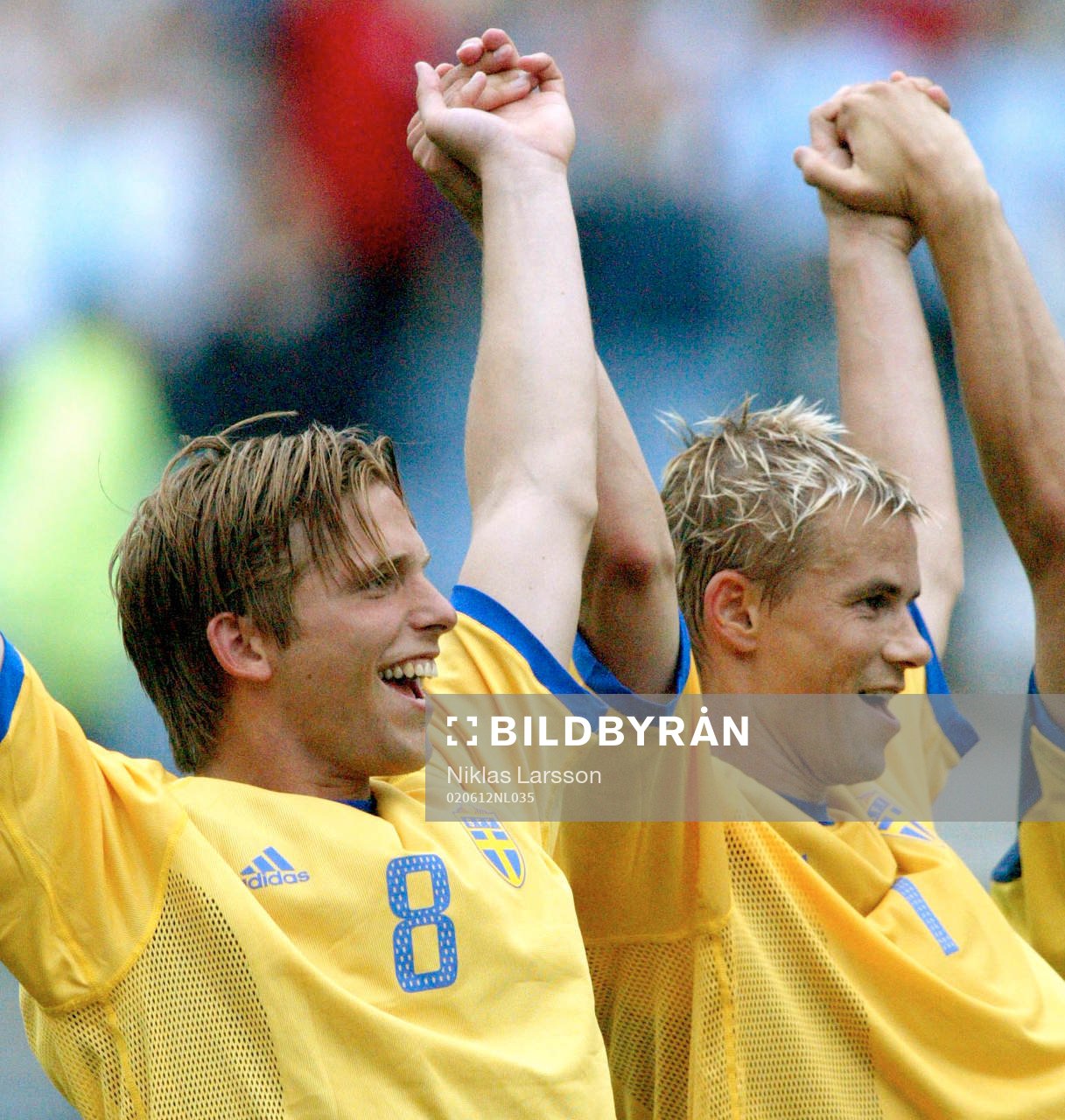Anders Svensson och Niclas Alexandersson, Sverige jublar
