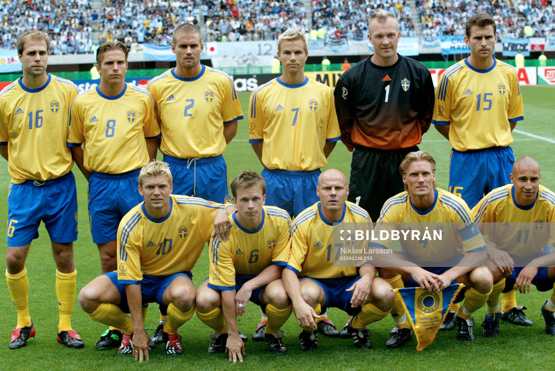 Lagbild (Lag) Sverige: Övre raden fr v. Teddy Lucic,