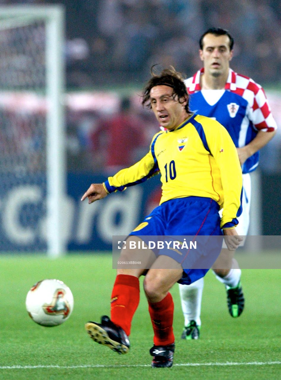 Fotboll, VM, Ecuador - Kroatien. Alex Aguinaga, Ecuador