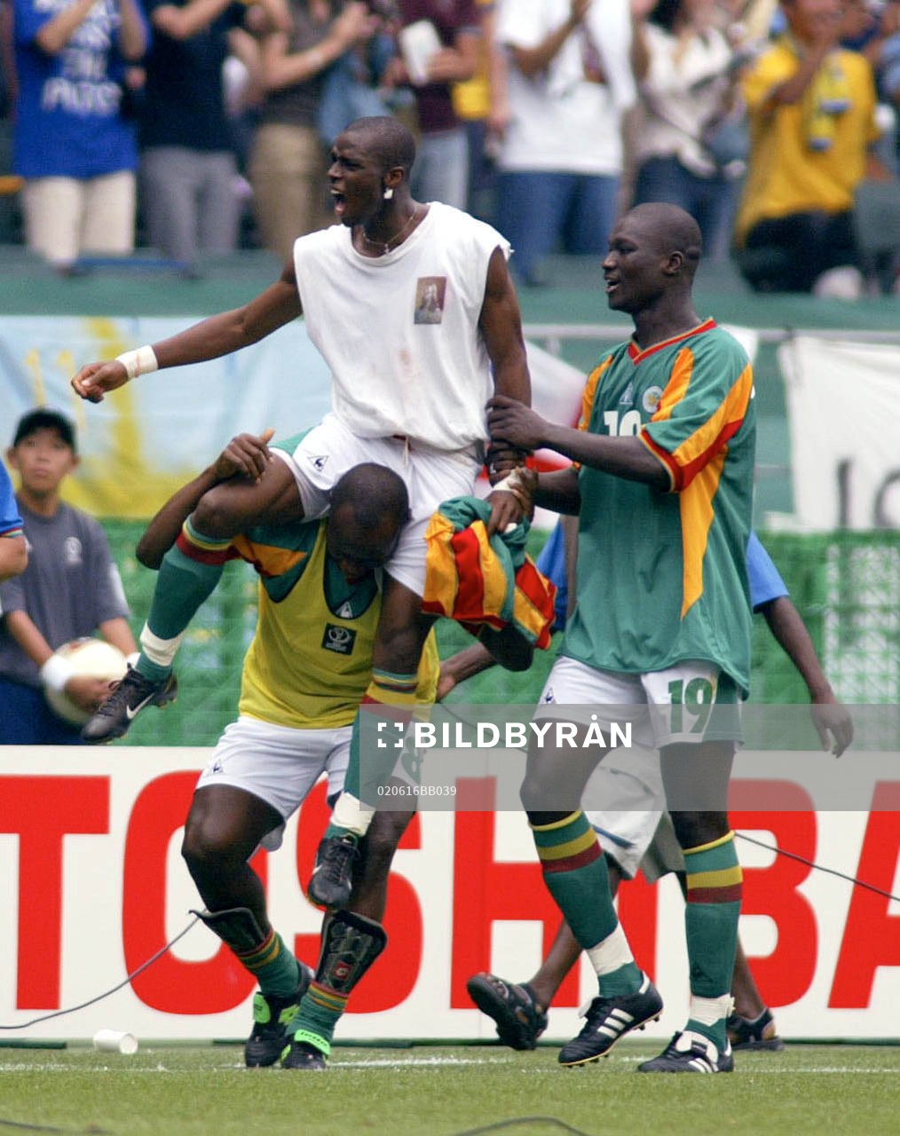 Henri Camara, Amara Traore och Papa Bouba Diop, Senegal
