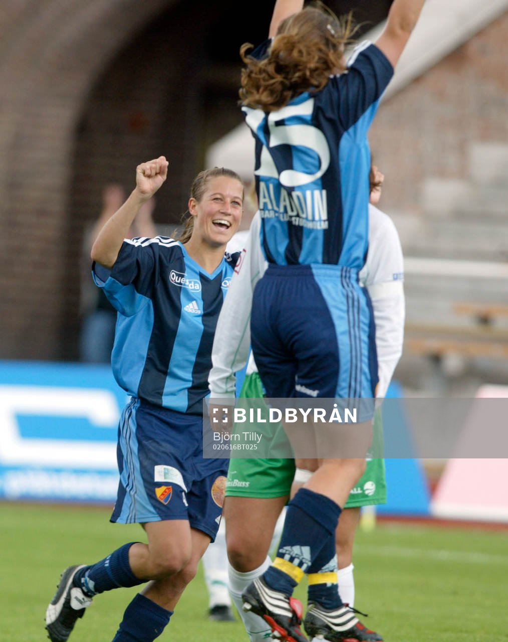 Elin Flyborg och Jill Broomé, Djurgården jublar, jubel