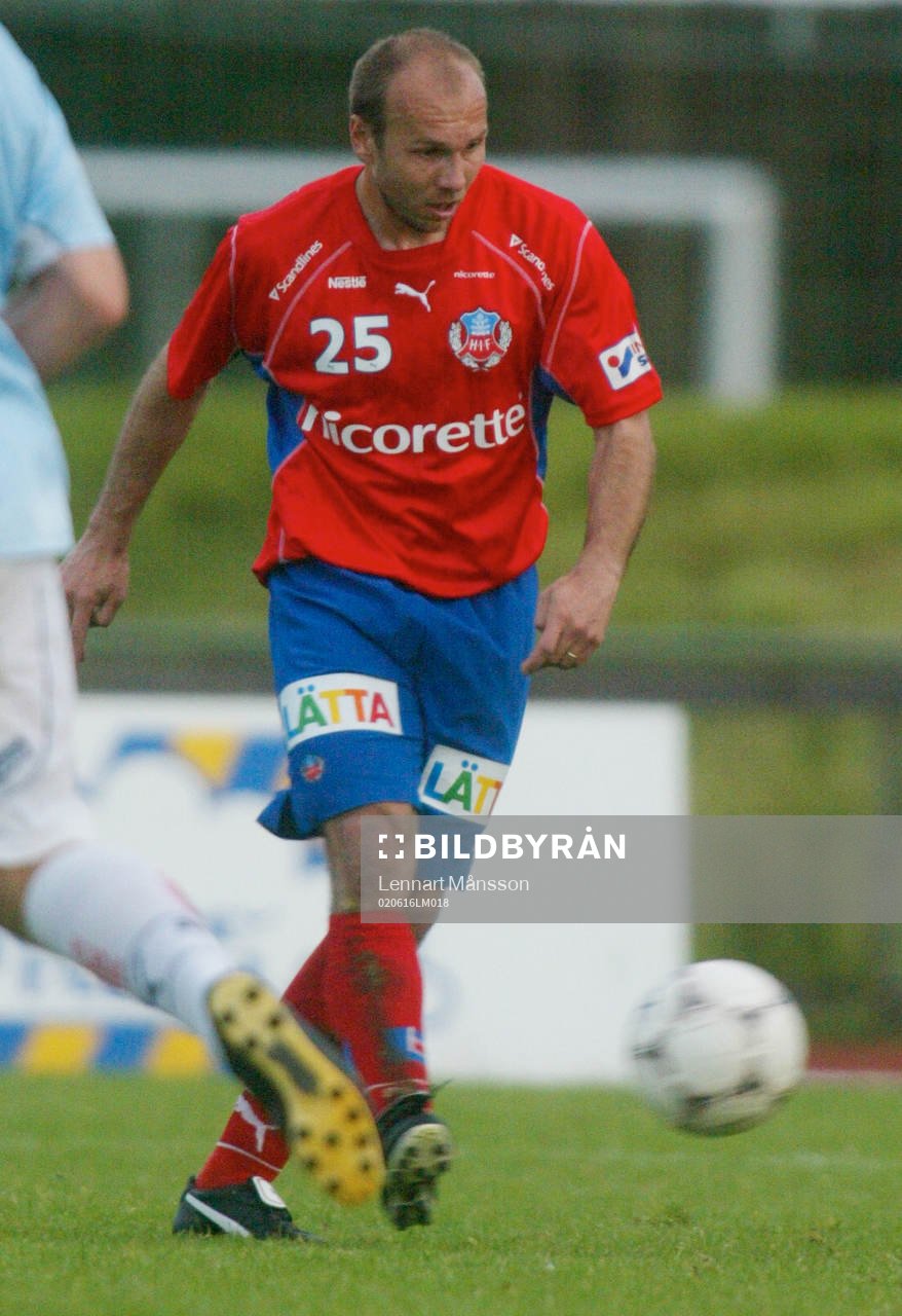  Tommie Grönlund gjorde debut i HIF-tröjan.