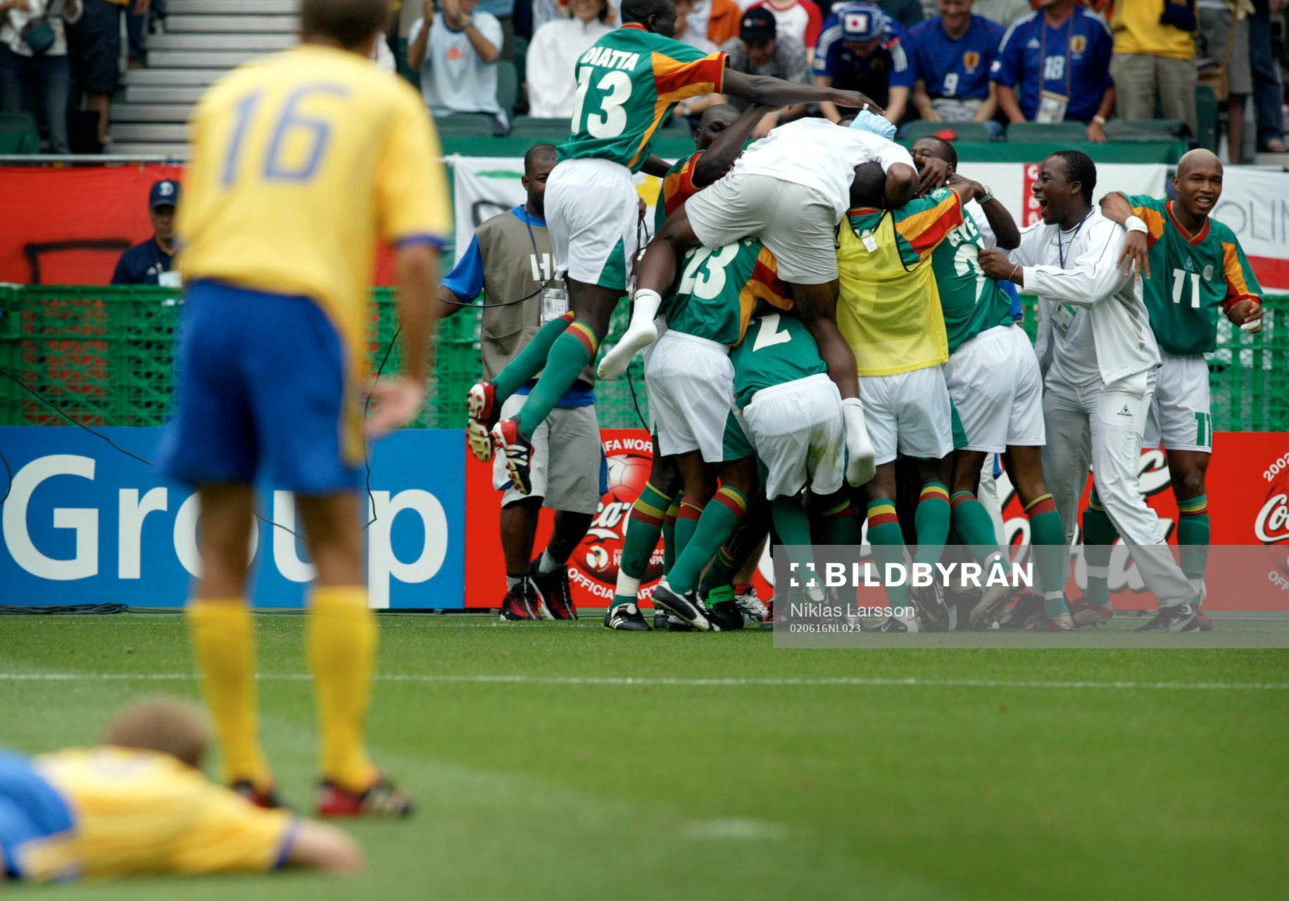 Senegal jublar och Sverige deppar, depp