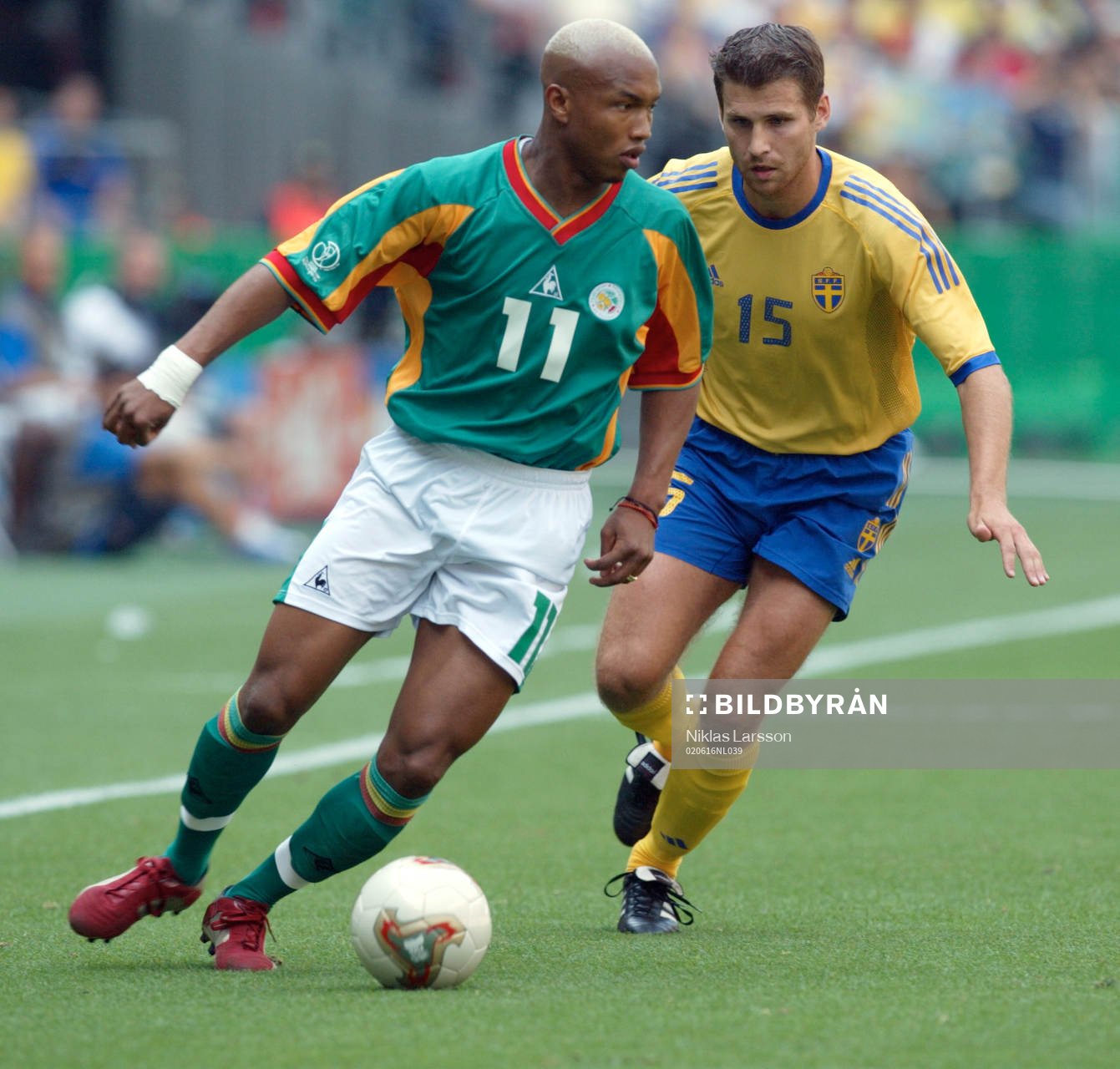 El-Hadji Diouf, Senegal och Andreas Jakobsson, Sverige