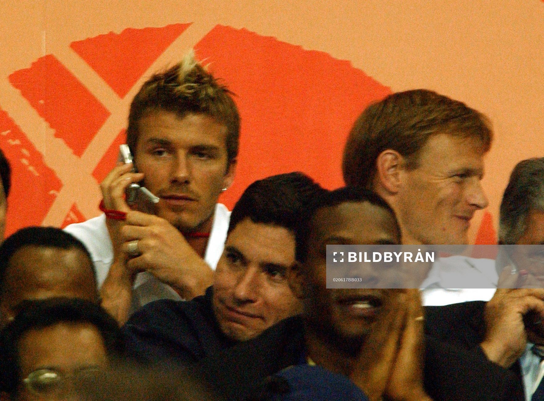  David Beckham och Teddy Sheringham, England