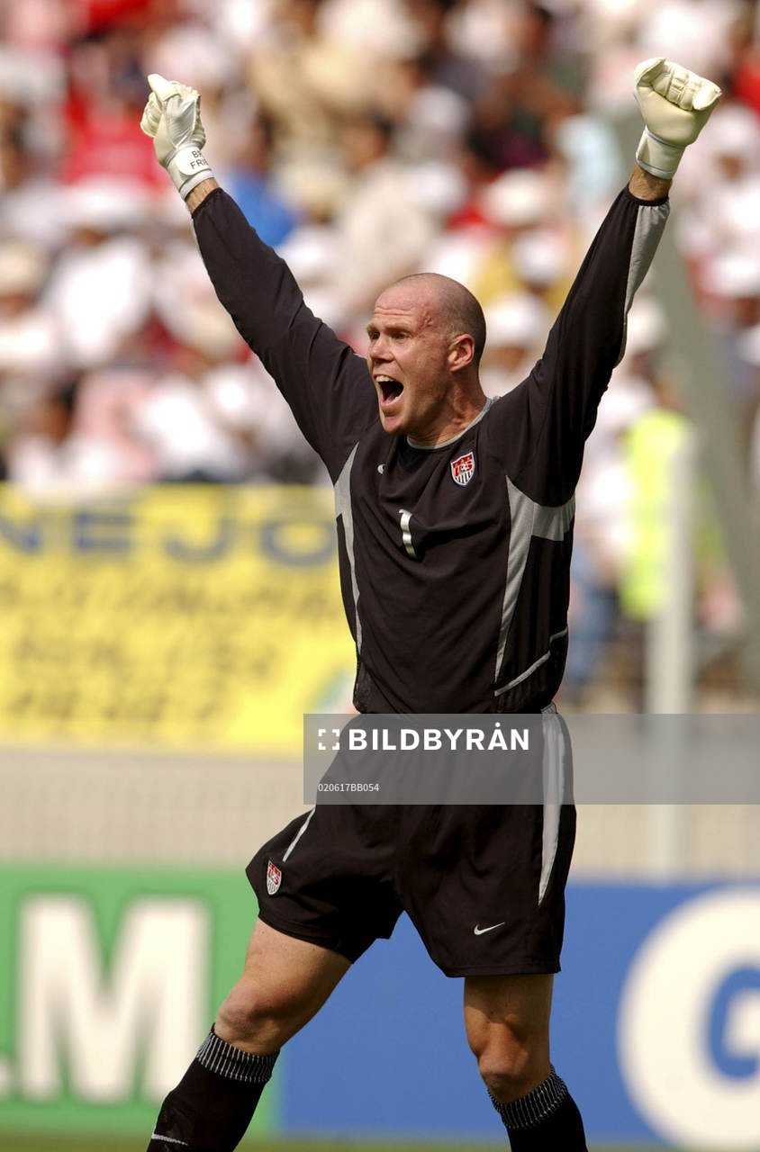 Brad Friedel, USA (Amerika) jublar (Jubel)